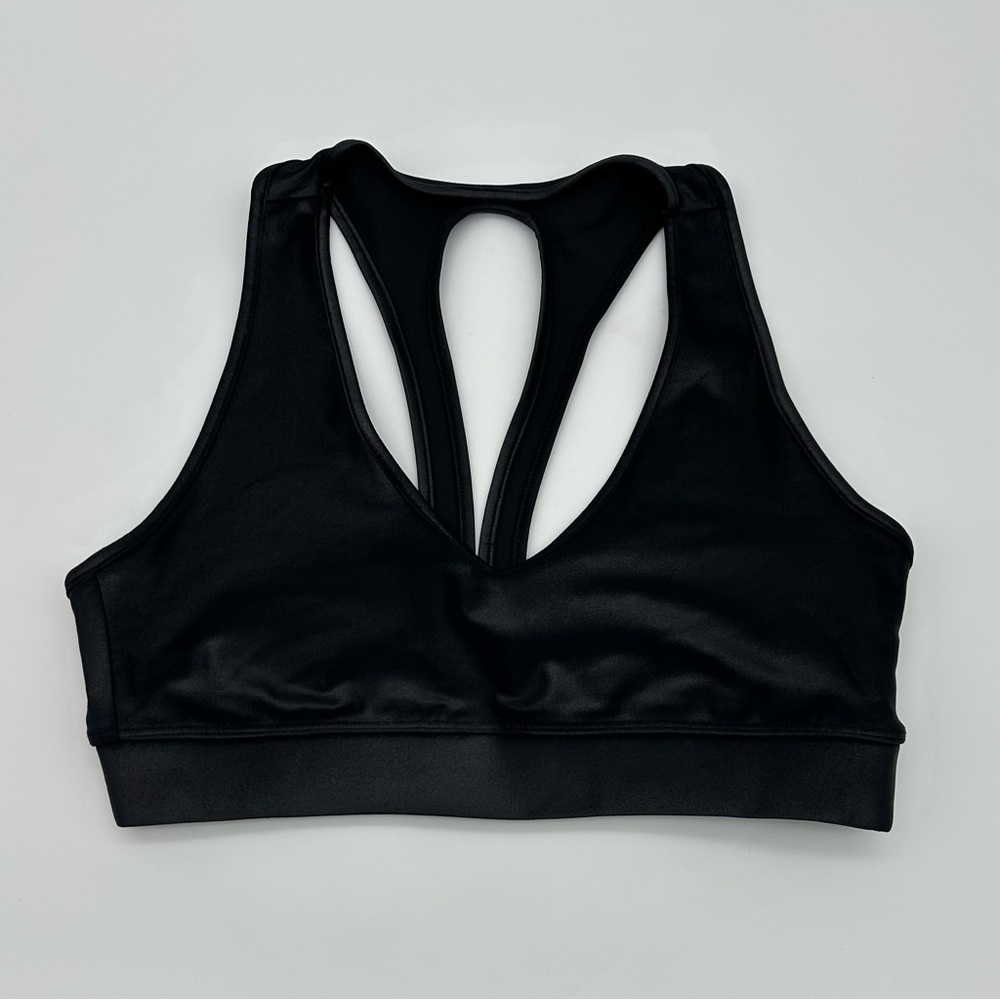 Carbon38 - Black Metallic, Sports Bra.